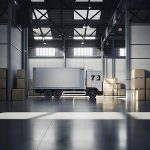 Logistics truck spacious warehouse interio 2 150x150