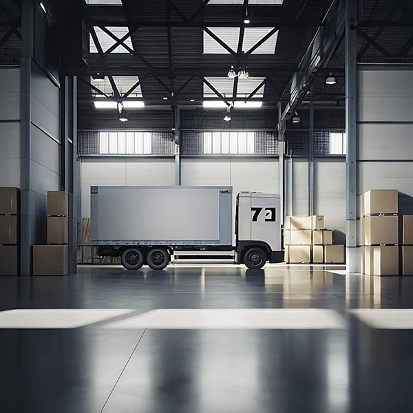 Logistics truck spacious warehouse interio 2